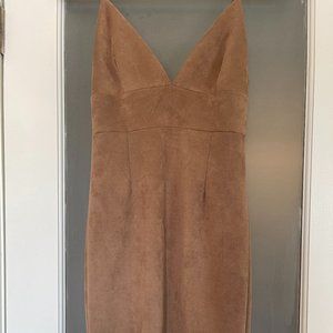 Donna Mizani Brushed Suede Bombshell Dress